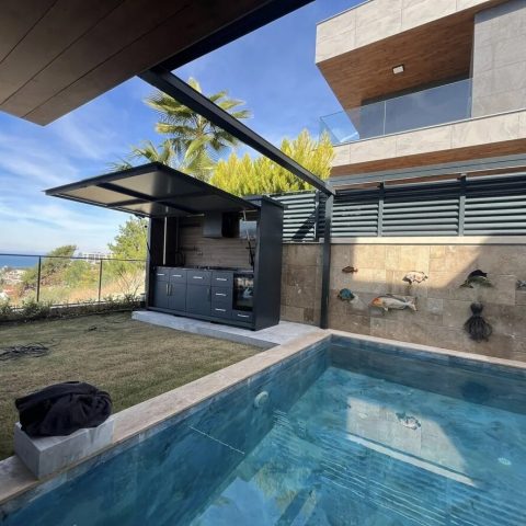 Shelter Serisi Signature Kapalı Bahçe Mutfağı | 360 cm Barbekülü Ful Paket